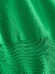 Green Soft Touch Cotton Rich Short Sleeve Frill Polo Shirt - Image 7 of 7