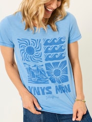 Blue Ynys Mon - FatFace Land Tee - Imagen 3 de 5