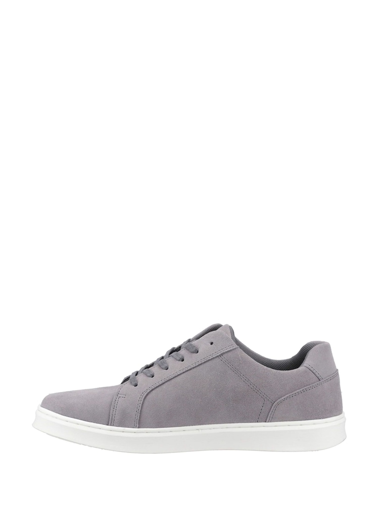 Hush Puppies Grey Suede Trainers - Image 2 of 4