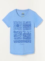 Blue Windermere - FatFace Land Tee - Imagen 5 de 5