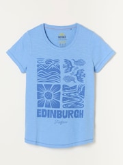 Blue Edinburgh - FatFace Land Tee - Imagen 5 de 5