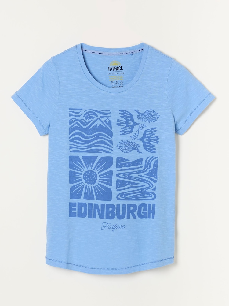 Blue Edinburgh - FatFace Land Tee - Imagen 5 de 5