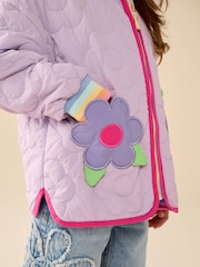 Little Bird by Jools Oliver Flower Quilted Jacket - Imaginea 8 din 15