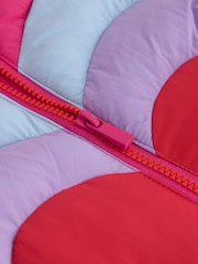 Little Bird by Jools Oliver Rainbow Heart Showerproof Padded Coat - Image 8 of 11