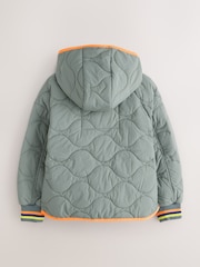 Little Bird by Jools Oliver Khaki Green Showerproof Quilted Jacket - Image 3 of 14