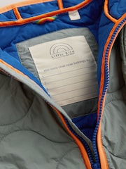 Little Bird by Jools Oliver Khaki Green Showerproof Quilted Jacket - Image 4 of 14