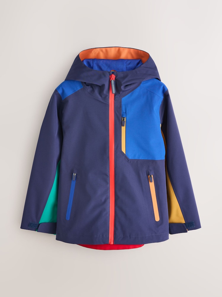 Little Bird by Jools Oliver Colourblock Rainbow Waterproof Jacket - Image 1 of 7 Little Bird by Jools Oliver Colourblock Rainbow Waterproof Jacket - Image 1 of 7