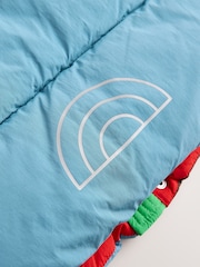 Little Bird by Jools Oliver Rainbow Colourblock Showerproof Boxy Puffer Coat - Image 12 of 13
