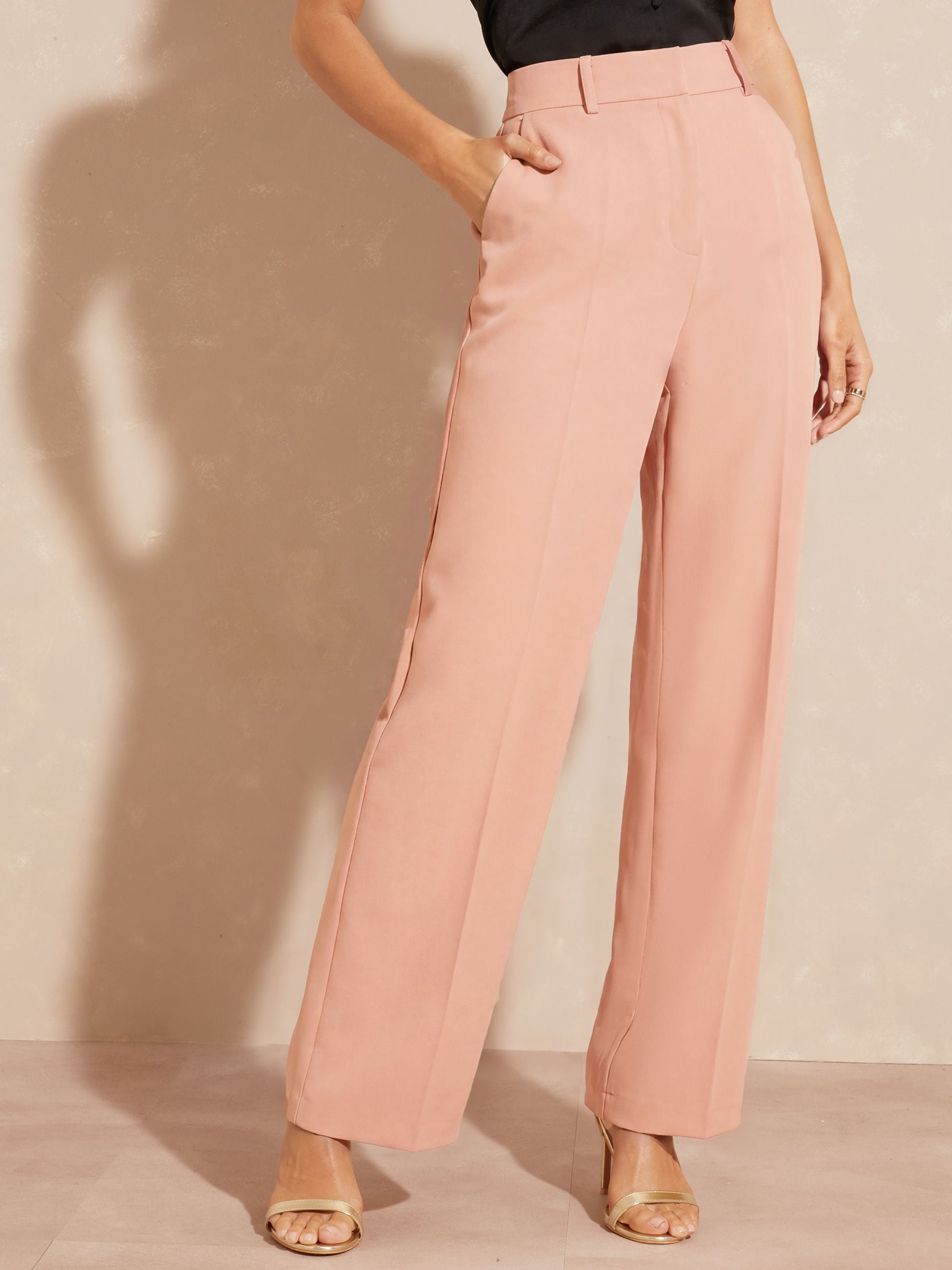 Buy Love & Roses Pale Pink Wide Leg Trousers from Next USA