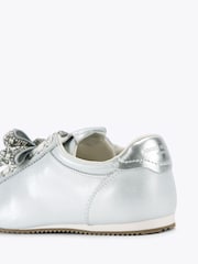 Kurt Geiger London Silver Islington Bow Trainers - Image 4 of 5