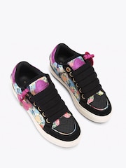 Kurt Geiger London Black Southbank Tag Trainers - Image 2 of 5