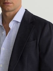 Azul marino - Reiss Regent Brushed Twill Single-Breasted Blazer Tailored-Fit - Imagen 4 de 9