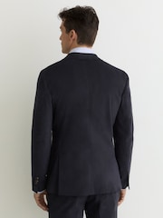 Azul marino - Reiss Regent Brushed Twill Single-Breasted Blazer Tailored-Fit - Imagen 7 de 9