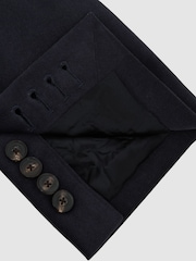 Azul marino - Reiss Regent Brushed Twill Single-Breasted Blazer Tailored-Fit - Imagen 8 de 9