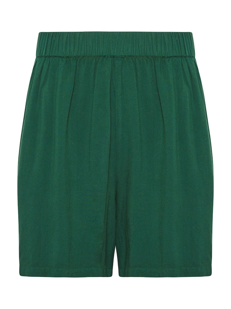 Long Tall Sally Green LTS Tall Dark Green Acid Wash Shorts - Image 5 of 5 Long Tall Sally Green LTS Tall Dark Green Acid Wash Shorts - Image 5 of 5