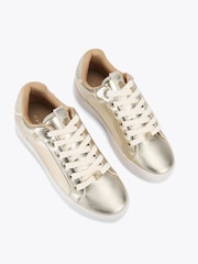 KG Kurt Geiger Gold Lillian2 Trainers - Image 3 of 5