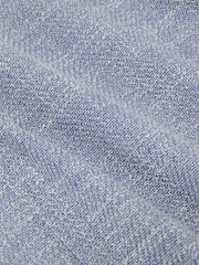 Reiss Soft Blue Manci Single-Breasted Herringbone Blazer Tailored-Fit with Cotton - Image 8 of 8