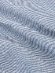 Bleu clair - Blazer ajusté Reiss Atlantic Db à double boutonnage en sergé de lin - Image 8 de 8