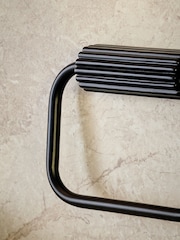 Black Rib Towel Rail Ring - Image 3 of 4