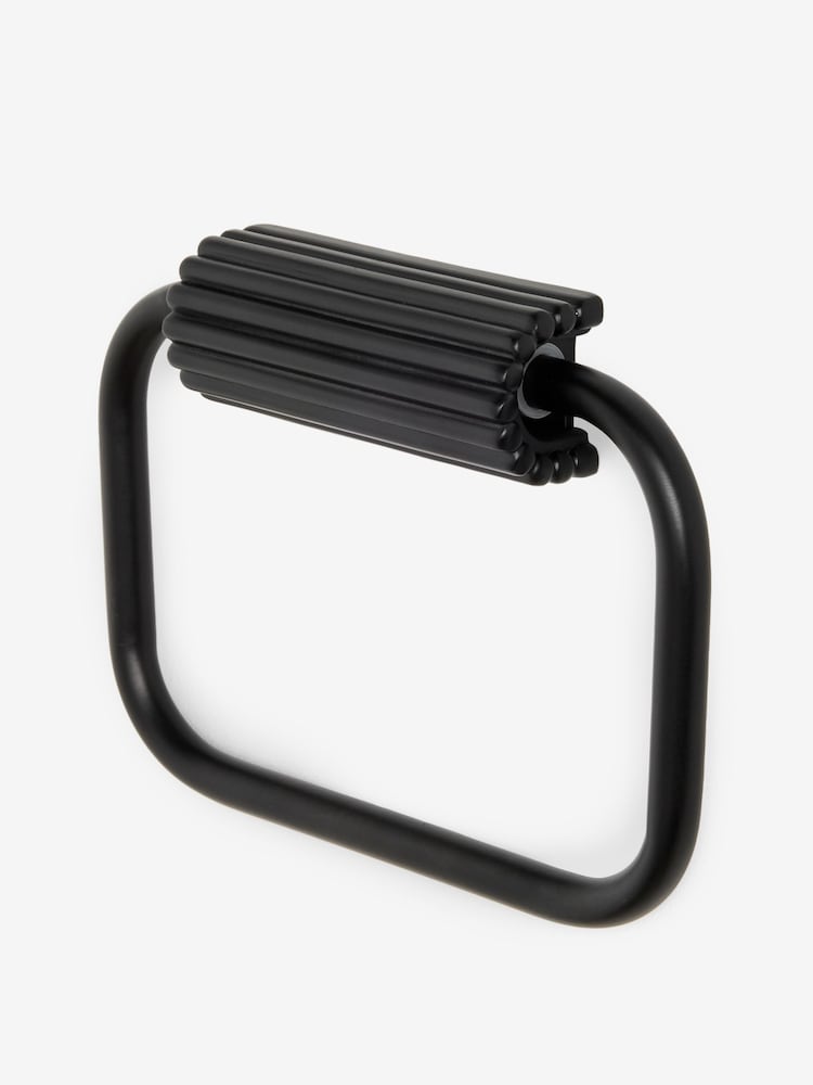 Black Rib Towel Rail Ring - Image 4 of 4