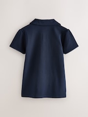 Clarks Navy Short Sleeve School Polo Shirts 3 Pack - Image 3 of 7