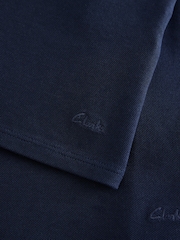 Clarks Navy Short Sleeve School Polo Shirts 3 Pack - Image 6 of 7