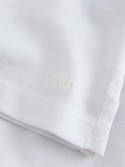 Clarks White Short Sleeve School Polo Shirts 3 Pack - Image 6 of 7