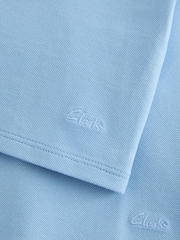 Clarks Blue Short Sleeve School Polo Shirts 3 Pack - Image 6 of 7