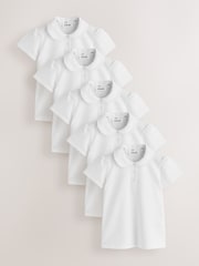 Clarks 短袖校園 Polo 衫 5 件裝 - 圖片 1/5