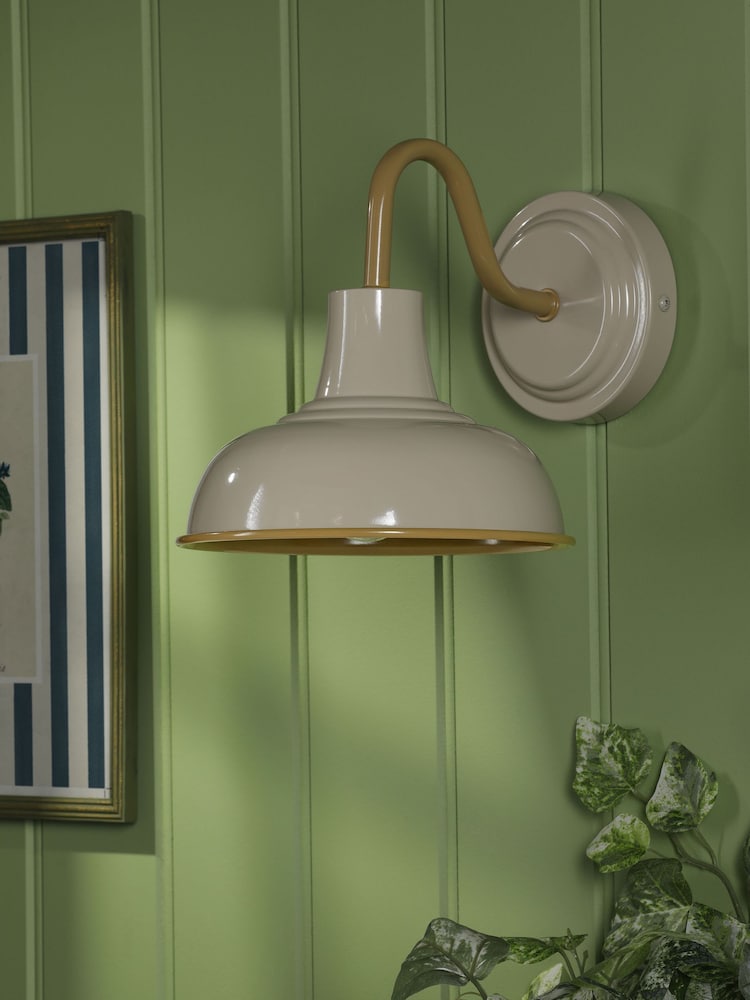 Joules Natural Hatfield Industrial Wall Light - Image 1 of 6 Joules Natural Hatfield Industrial Wall Light - Image 1 of 6