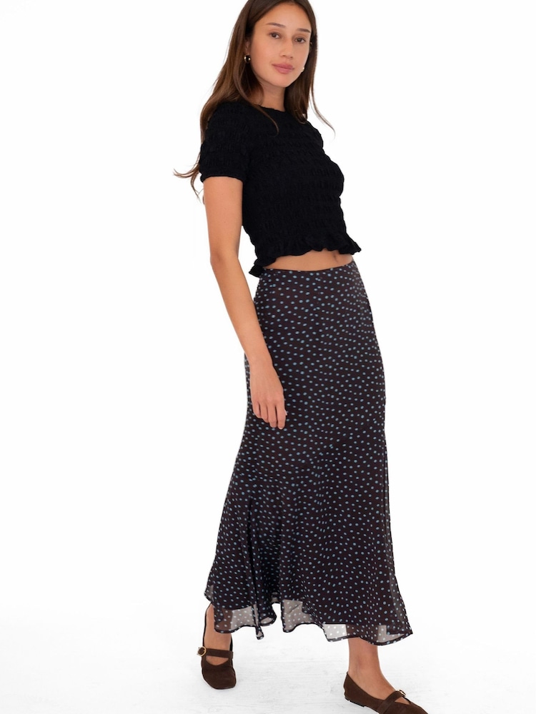 Amy Lynn Brown Asymmetric Maxi Skirt - Image 4 of 4 Amy Lynn Brown Asymmetric Maxi Skirt - Image 4 of 4
