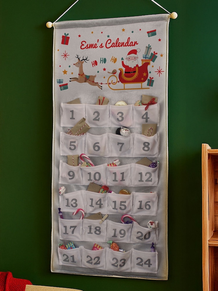PMC Personalised Santa Sleigh Advent Calendar - Image 3 of 3 PMC Personalised Santa Sleigh Advent Calendar - Image 3 of 3