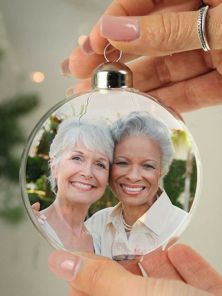 PMC Personalised Photo Upload Christmas Bauble - Image 2 of 3 PMC Personalised Photo Upload Christmas Bauble - Image 2 of 3