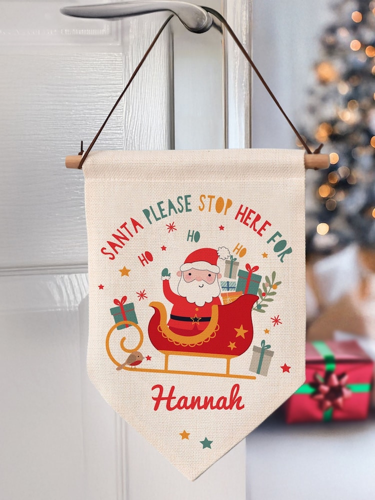 PMC Personalised Santa Stop Here Banner - Image 1 of 3 PMC Personalised Santa Stop Here Banner - Image 1 of 3