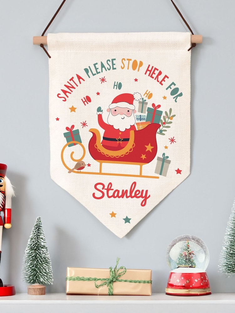 PMC Personalised Santa Stop Here Banner - Image 2 of 3 PMC Personalised Santa Stop Here Banner - Image 2 of 3