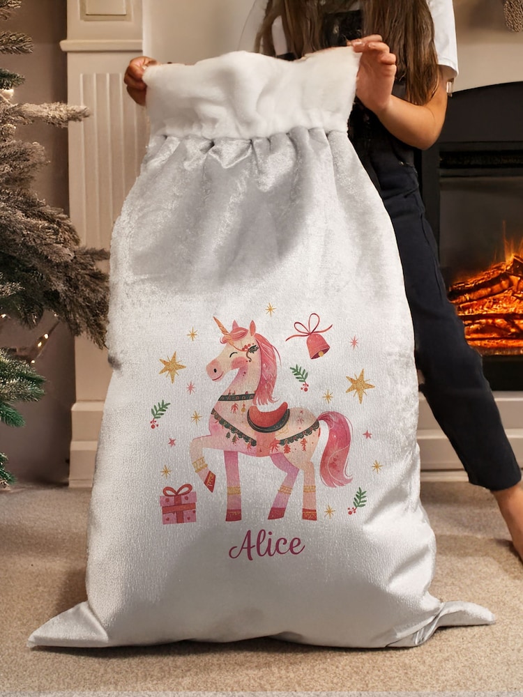 PMC Personalised Unicorn Christmas Sack - Image 2 of 3 PMC Personalised Unicorn Christmas Sack - Image 2 of 3