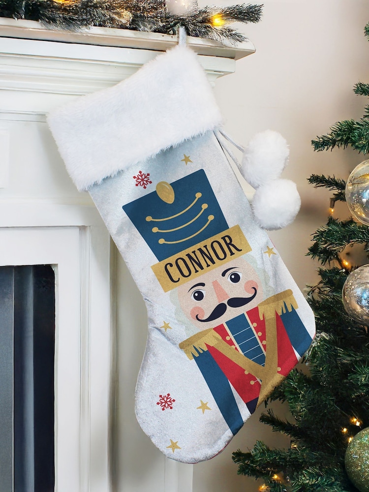 PMC Personalised Nutcracker Christmas Stocking - Image 1 of 3 PMC Personalised Nutcracker Christmas Stocking - Image 1 of 3