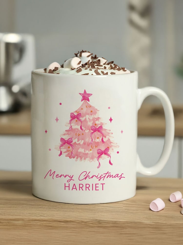PMC Personalised Christmas Tree Mug - Image 1 of 3 PMC Personalised Christmas Tree Mug - Image 1 of 3