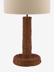 Joules Brown Portree Rattan Table Lamp - Image 6 of 6