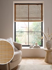 Natural Ready Made Bamboo Roller Blinds - Image 1 of 7