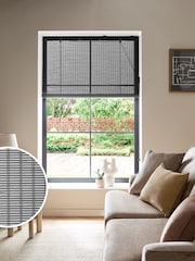 Grey Ready Made Bamboo Roller Blinds - Image 1 of 7