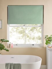 Green Sage Ready Made Printed Texture Moisture Resistant Roller Blinds - Image 2 of 7