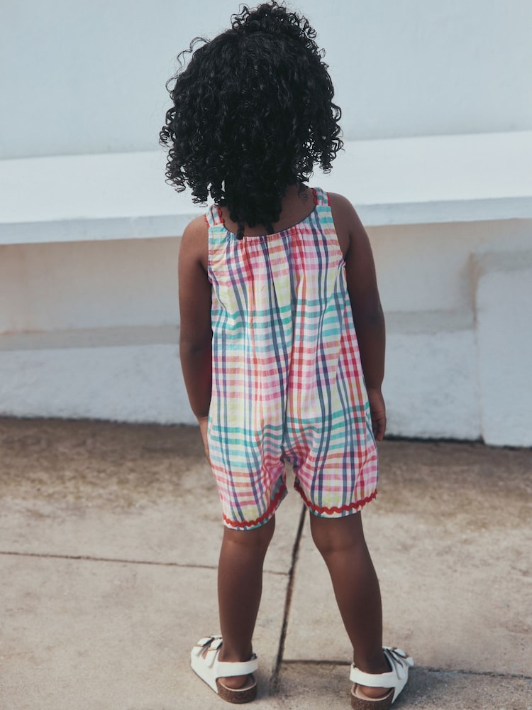 Rainbow Gingham Playsuit (3mths-7yrs) - Image 2 of 7