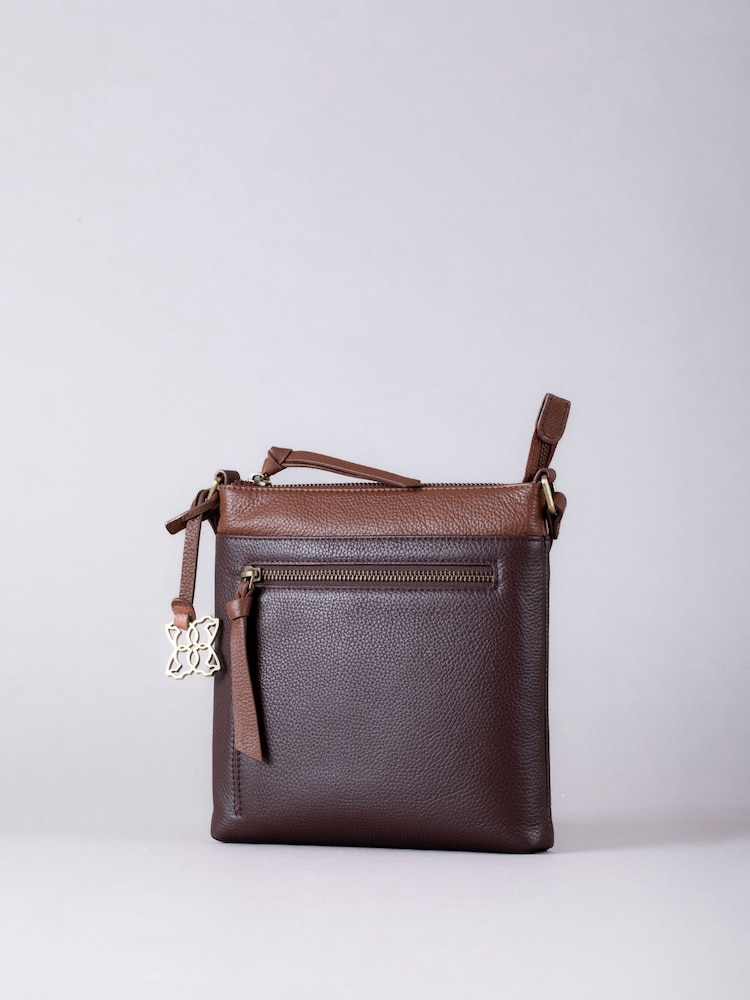 Lakeland Leather Brown Beetham Small Cross Body Bag - Image 2 of 6 Lakeland Leather Brown Beetham Small Cross Body Bag - Image 2 of 6