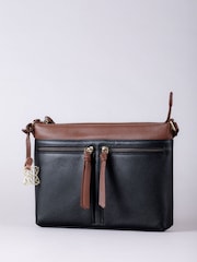Lakeland Leather Black Beetham Cross Body Bag - Image 2 of 6