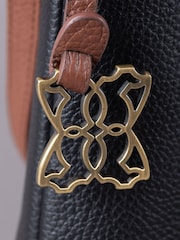 Lakeland Leather Black Beetham Cross Body Bag - Image 4 of 6