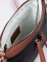 Lakeland Leather Black Beetham Cross Body Bag - Image 5 of 6