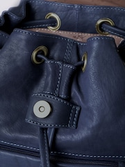 Lakeland Leather Blue Harstone Backpack - Image 5 of 6
