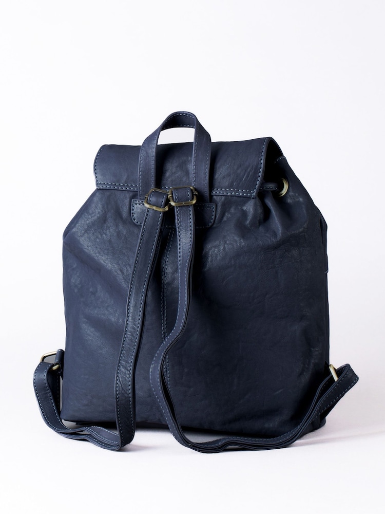Lakeland Leather Blue Harstone Backpack - Image 6 of 6