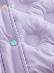 Little Bird Lilac Purple Heart Detail Padded Coat - Image 11 of 12